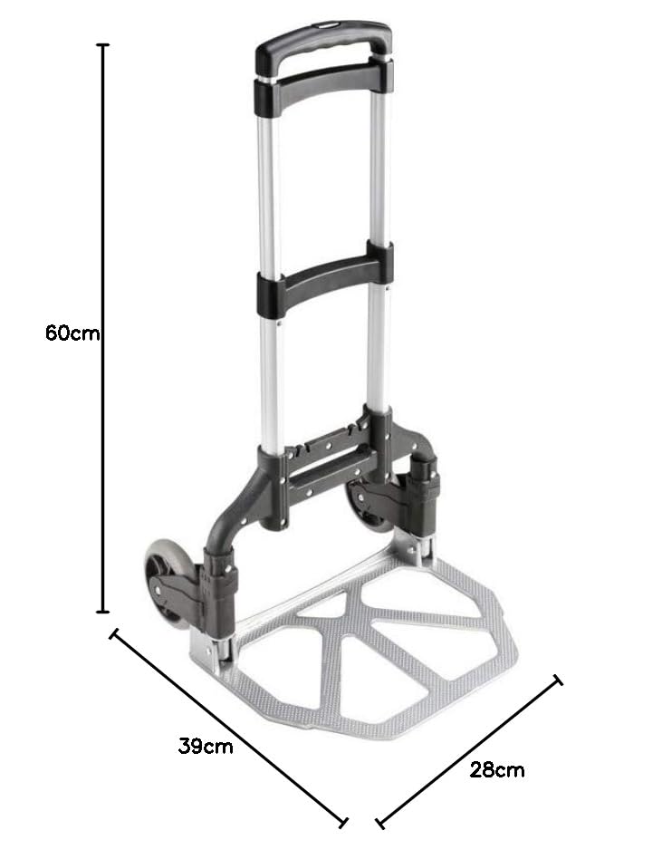 Adam Hall Accessories Porter - Zusammenklappbare Sackkarre mit verriegelbarem Ausziehgriff, AHPORTER