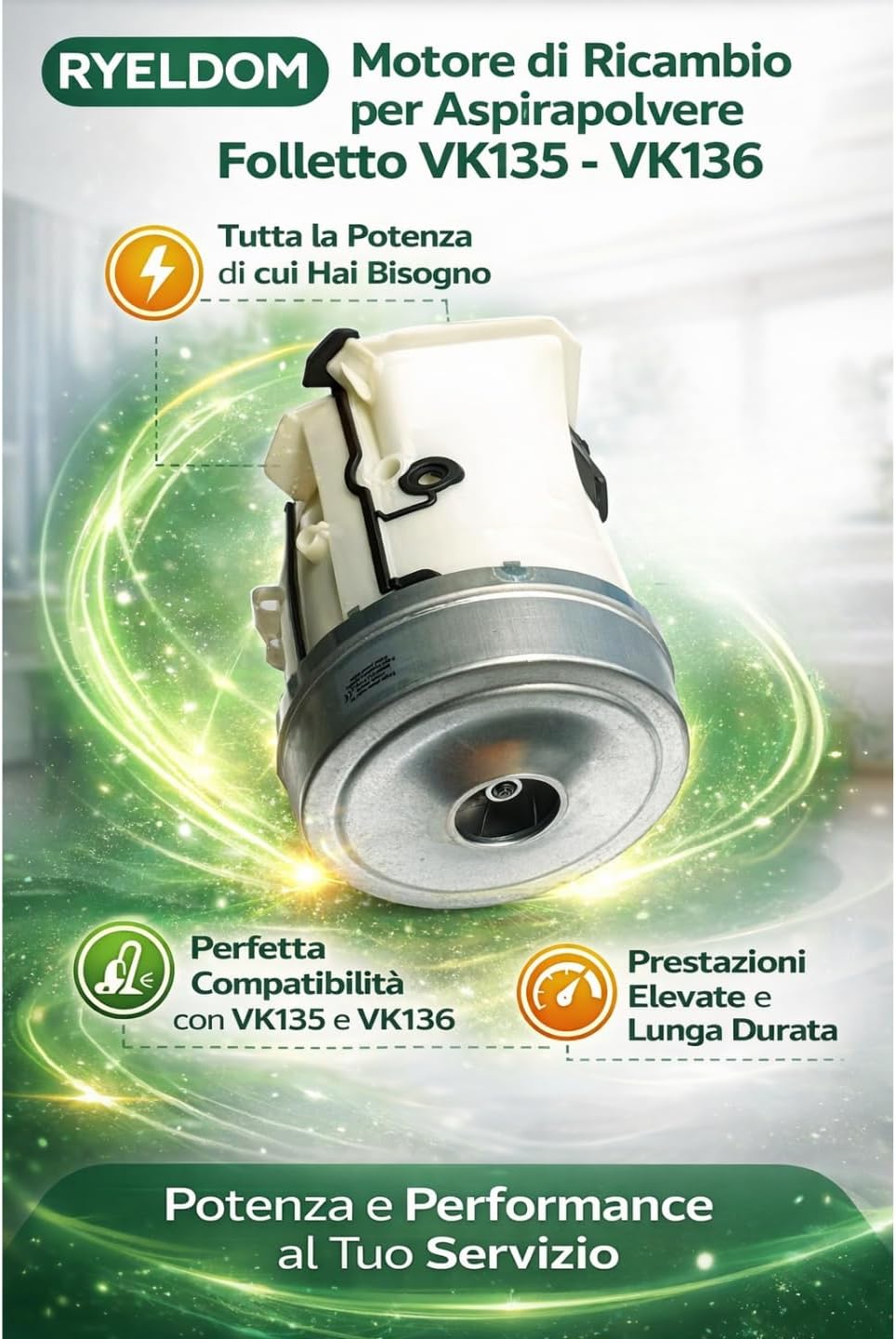 Motor für Staubsauger Kobold VK135 - VK135