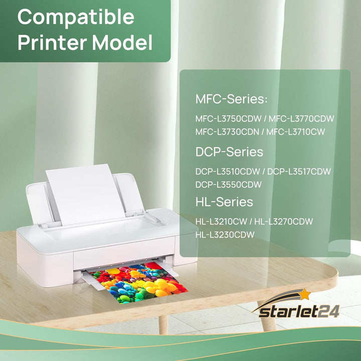 Starlet24 5X TN247CMYK TN243 Toner Kompatibel für Brother TN-247 TN-243 Toner für Brother MFC-L3710C