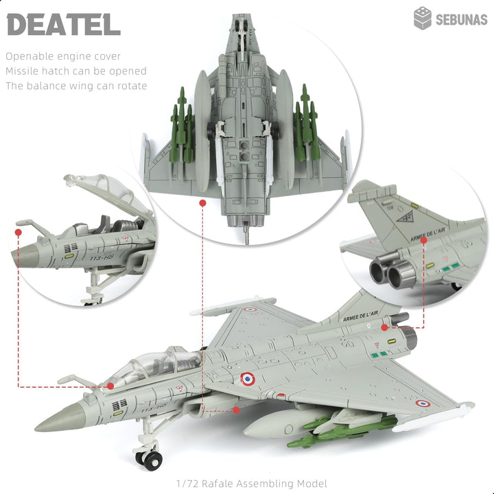 Dassault Rafale Eurofighter Modell Dassault Rafale 1/72 – Plastikmodellbausatz Kampfflugzeug Selbstb