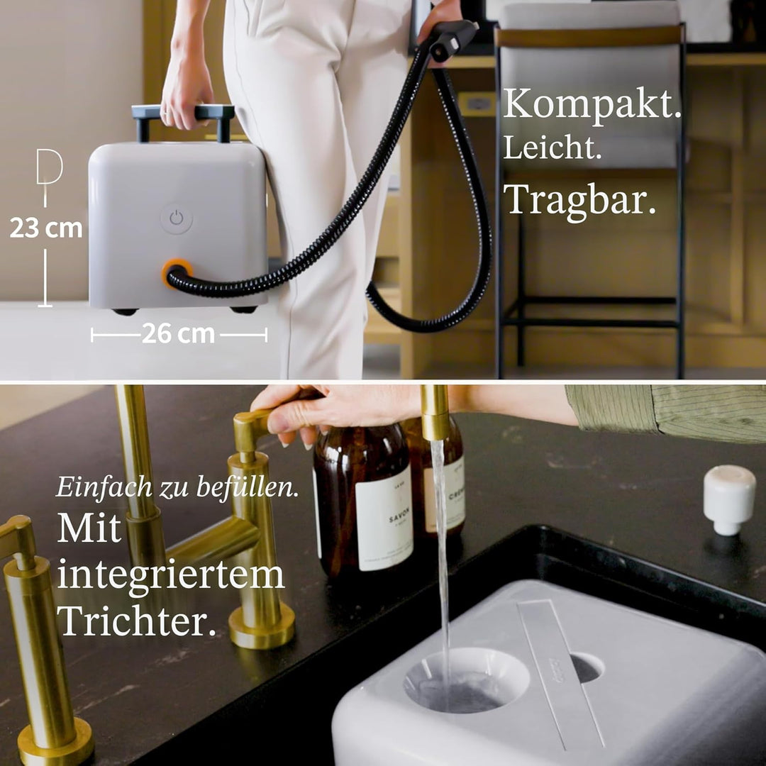 Dupray Neat Dampfreiniger – Vielseitiger Hochleistungs-Dampfreiniger für Zuhause: Böden, Möbel, Auto