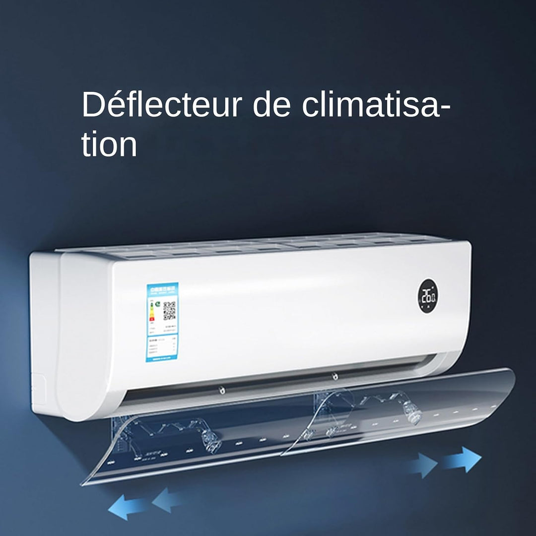 Klimaanlage Deflektor | Blasbarriere Split | Windschutz, einziehbar, Wandmontage, für Babyzimmer, Bü