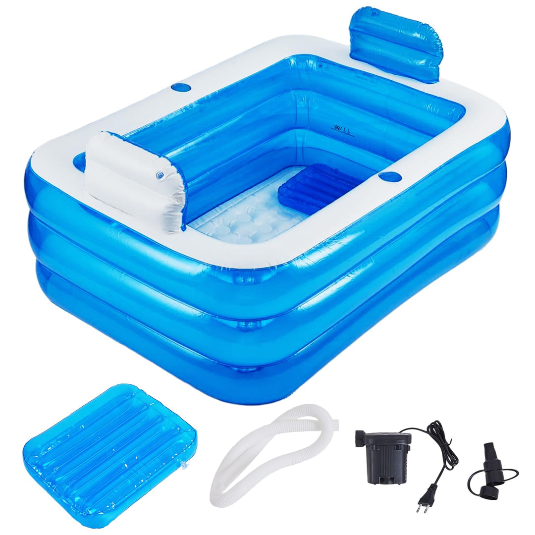 Aufblasbarer Pool,Badewanne Faltbare Aufblasbar für Erwachsene,Whirlpool Outdoor,Planschbecken für B