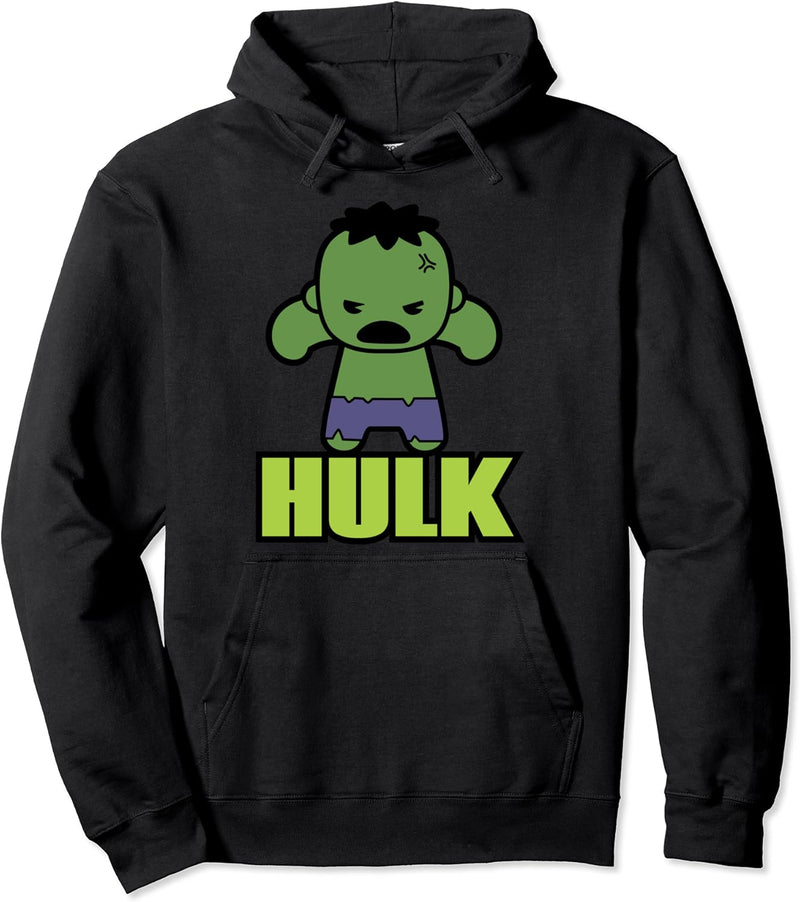 Marvel Hulk The Incredibly Cute Kawaii Pose Pullover Hoodie