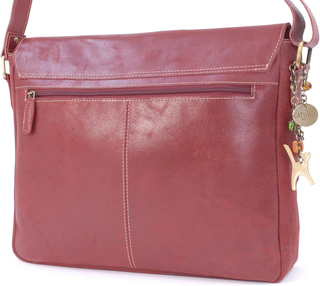 Catwalk Collection Handbags - Vintage Grobem Leder - CATWALK COLLECTION - Gröss - Umhängetasche Mess