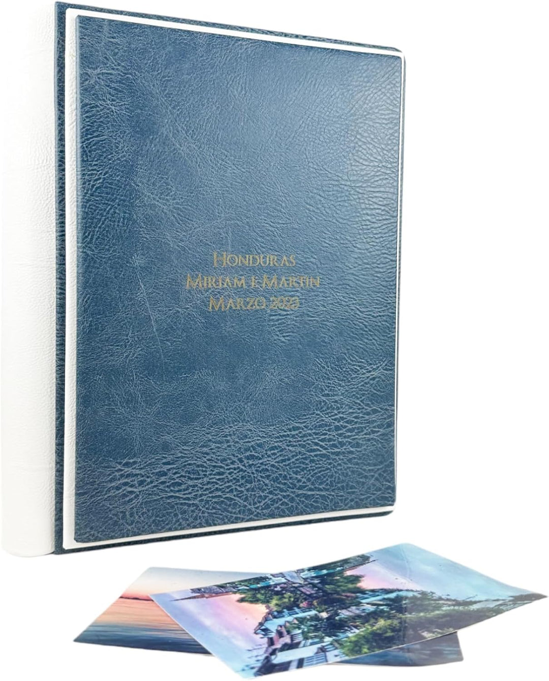 Fotoalbum - Eclissi Vintage - handgefertigte Herstellung aus Kunstleder, personalisierbar mit Gravur