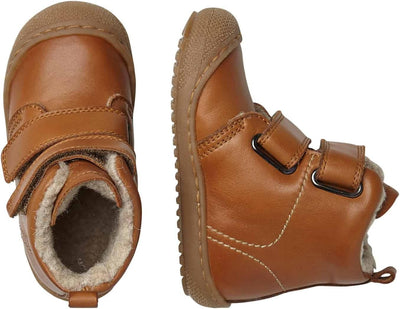 Naturino Bubble VL-Stiefeletten aus gefüttertem Nappaleder, Cognac 26