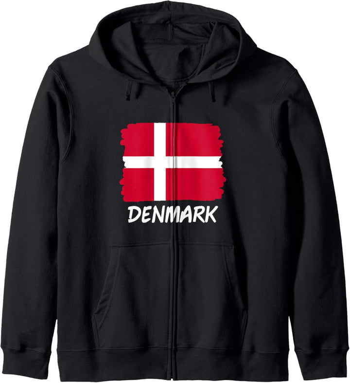 Dänemark-Flagge Kapuzenjacke