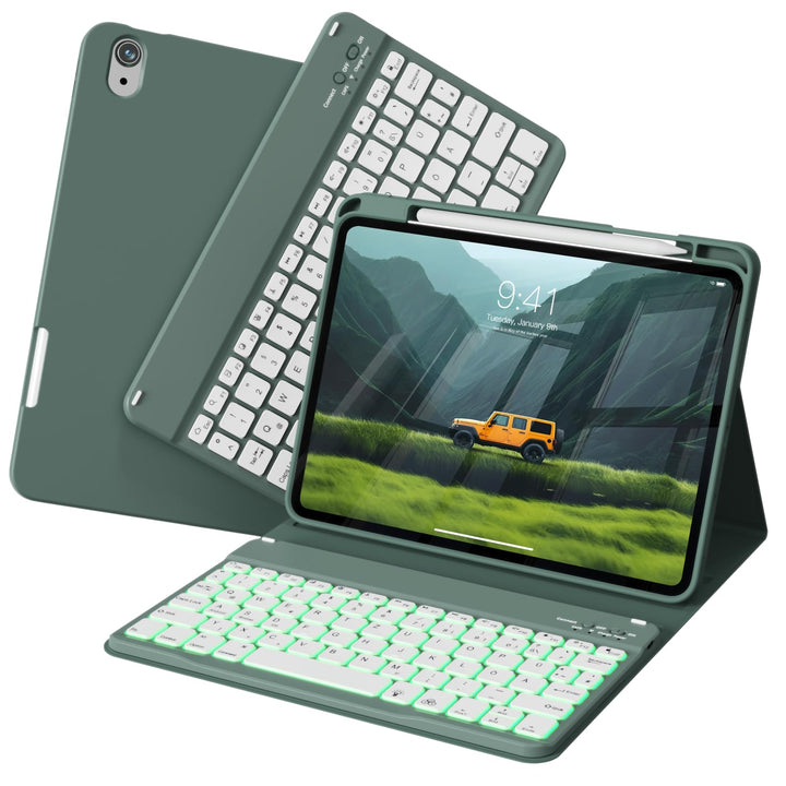 Tastatur Hülle für iPad Air 11 Zoll 2026/2025/2024, iPad Air 10.9 Zoll 2022/2020 5./4. Gen, Magnetis