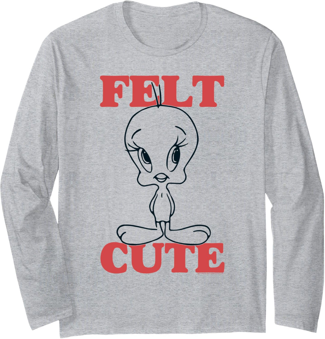 Looney Tunes Tweety Felt Cute Langarmshirt