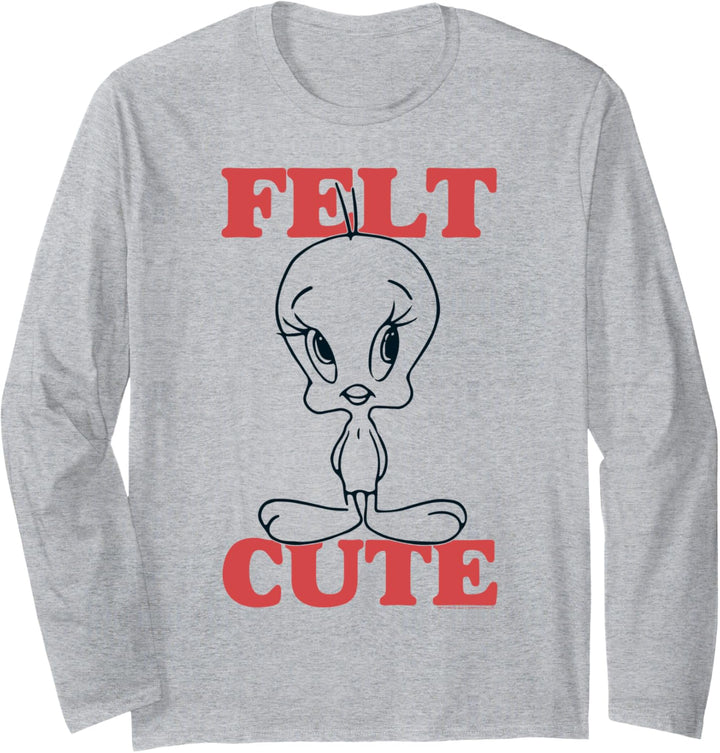 Looney Tunes Tweety Felt Cute Langarmshirt