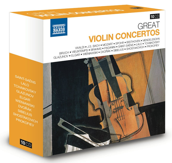 Grosse Violinkonzerte - Naxos Jubiläumsbox, Audio-CD