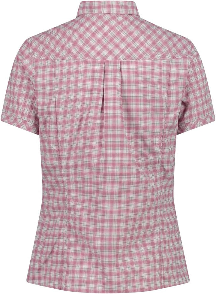 CMP Damen Damen-Stretch-Kurzarmshirt Shirt S Weiss-blush-anthrazit, S Weiß-blush-anthrazit