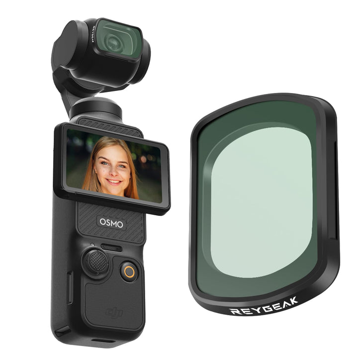 REYGEAK Black Mist Diffusion Filter für DJI Osmo Pocket 3，Schwarze Leichter Diffusionsfilter ，Verträ