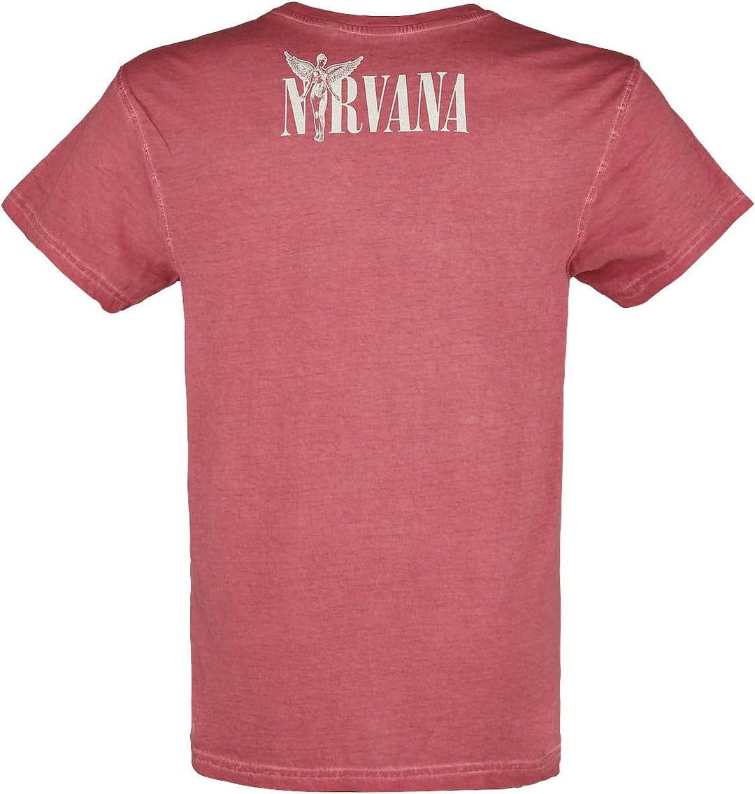 Nirvana In Utero Männer T-Shirt rot Band-Merch, Bands M Rot, M Rot