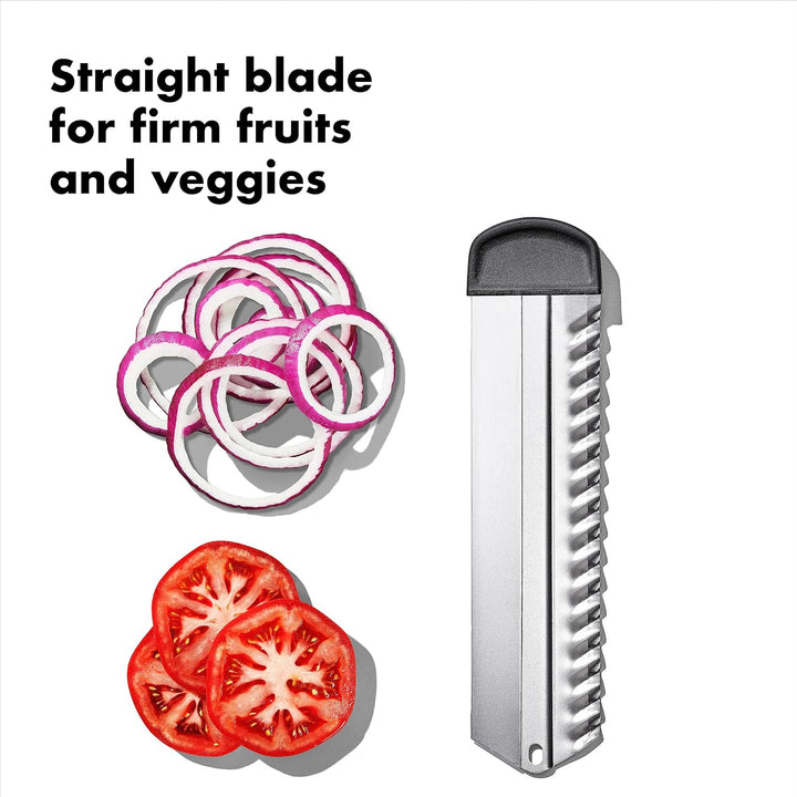 OXO Steel Profi-Obst- und Gemüsehobel aus Stahl 2.0 Single Stainless Steel, Single Stainless Steel
