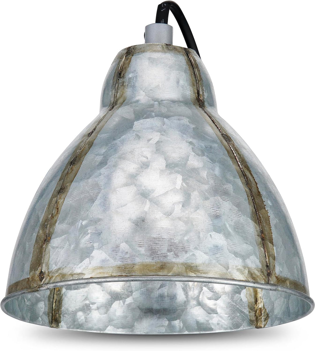 REV – Klemmlampe im angesagten Retro-Look mit E27 Fassung Zinkfarben – Leselampe Bett IP20 schwenkba