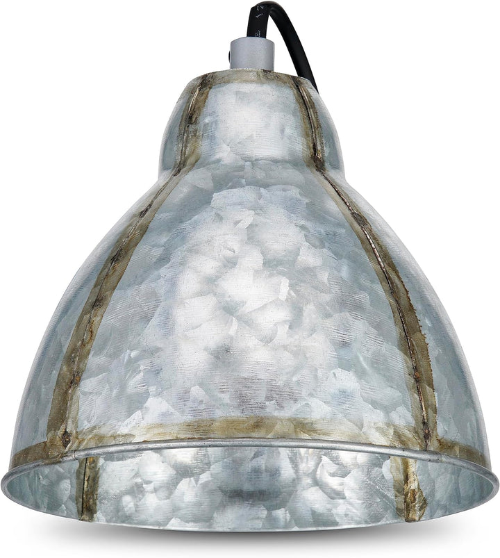 REV – Klemmlampe im angesagten Retro-Look mit E27 Fassung Zinkfarben – Leselampe Bett IP20 schwenkba