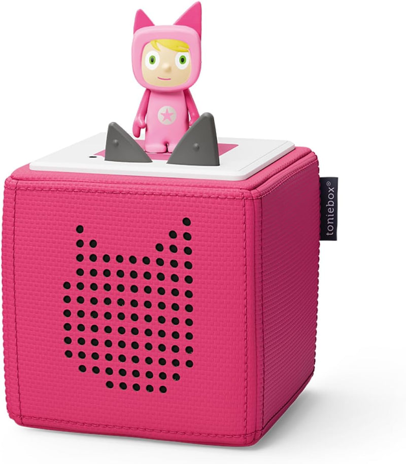 tonies Toniebox Starter Set incl 1 Creative Character, Audio Music Player Speaker for Audiobooks Son