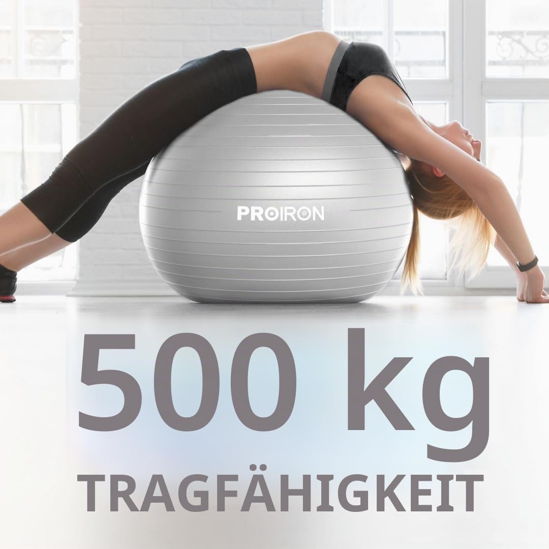 PROIRON Gymnastikball Pezziball Sitzball Trainingsball Fitnessball & Balance für Core-Training mit P