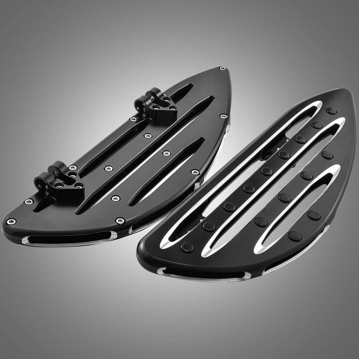 KATUR Motorrad CNC Montage Vorne Diele Beifahrer Hinten Trittbretter Bremspedal Pad Fussrasten Abdec