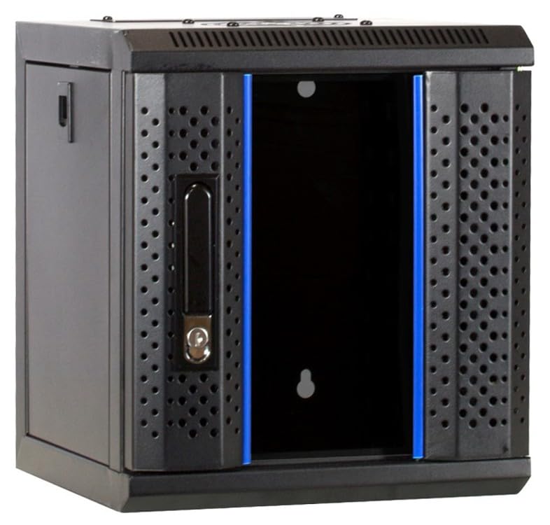 DSIT 6 HE - 10 Zoll Serverschrank - mit Glastür - (BxTxH) 312x310x352mm - Schwarz - für Zuhause und