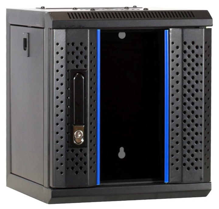 DSIT 6 HE - 10 Zoll Serverschrank - mit Glastür - (BxTxH) 312x310x352mm - Schwarz - für Zuhause und