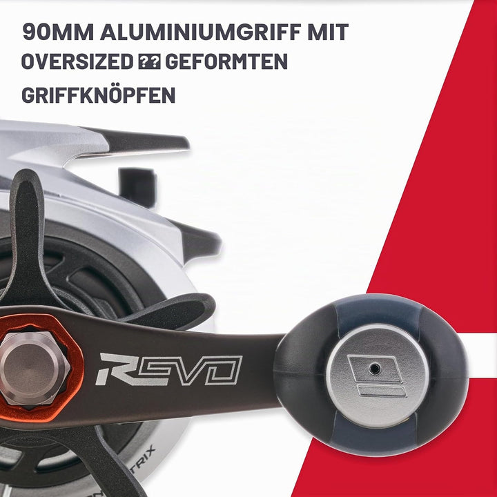 Abu Garcia Revo 5 X LP-L Reel - Baitcaster Rolle zum Raubfischangeln, Raubfischrolle zum Spinnangeln