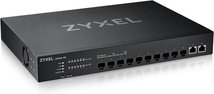 Zyxel XS1930-12F-ZZ0101F network switch Managed L2/L3 10G Ethernet (100/1000/10000) Black 12-Port, 1