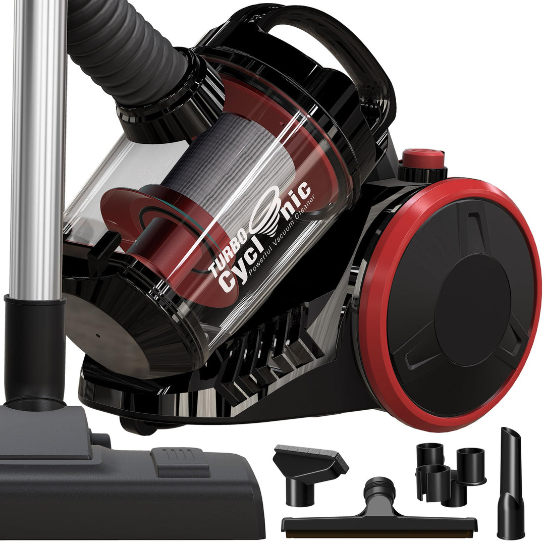 TurboTronic By Z-LINE Multi-Zyklon Staubsauger, 19 kPa Saugkraft (extrem), 900 Watt Hocheffizienzmot