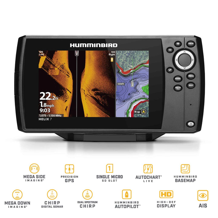 HUMMINBIRD Unisex-Adult NS-855 Helix 7 Chirp MSI GPS G4, Multicolor, Standard