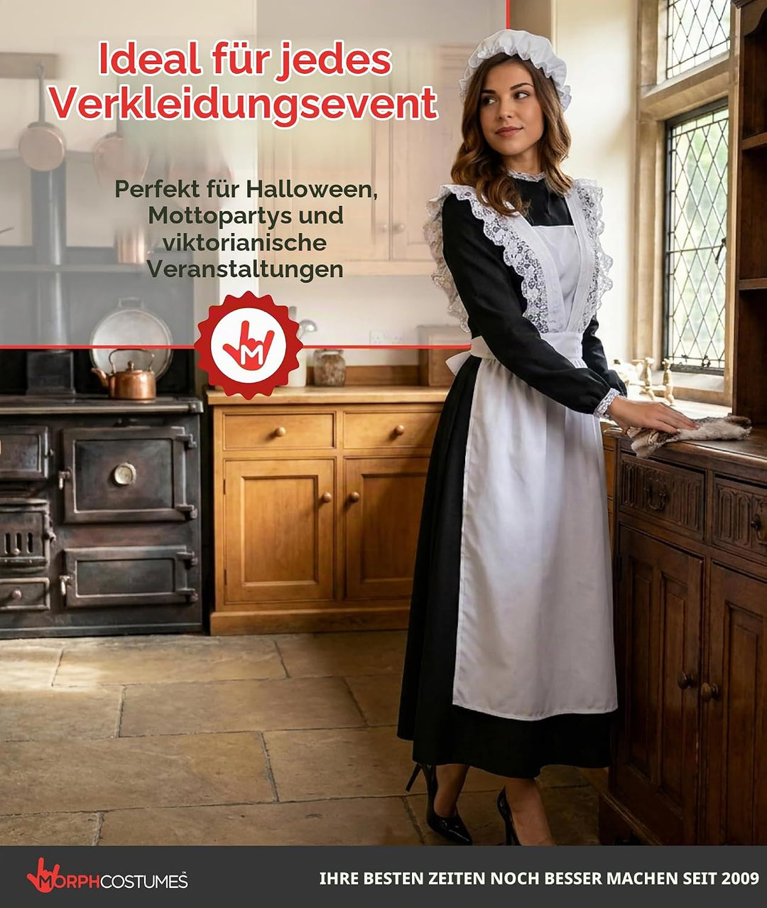 Fun Shack Dienstmädchen Kostüm, Dienstmädchen Kleid, Hausmädchen Kostüm, Dienstmädchen Kostüm Damen,