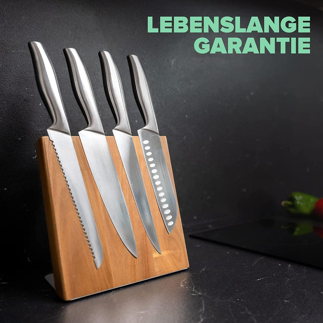 Coninx Magnet Messerblock ohne Messer 22x23CM | Magnetischer Messerblock unbestückt zur sicheren, sa