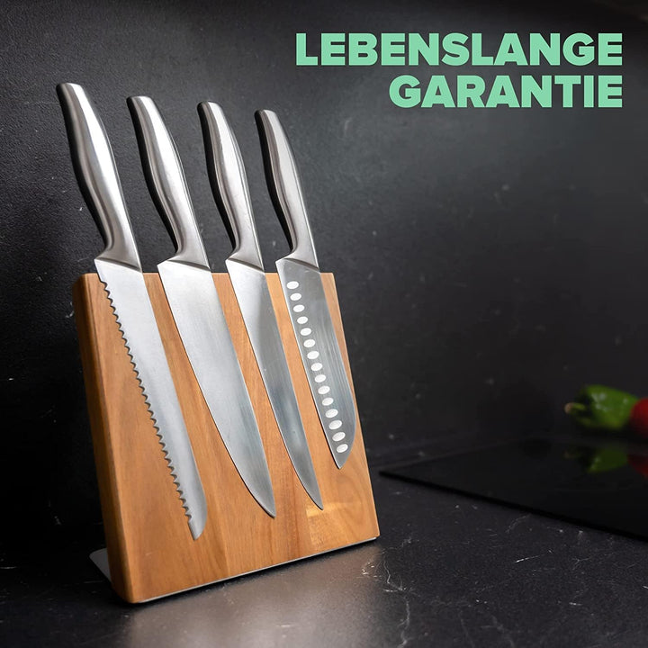 Coninx Magnet Messerblock ohne Messer 22x23CM | Magnetischer Messerblock unbestückt zur sicheren, sa