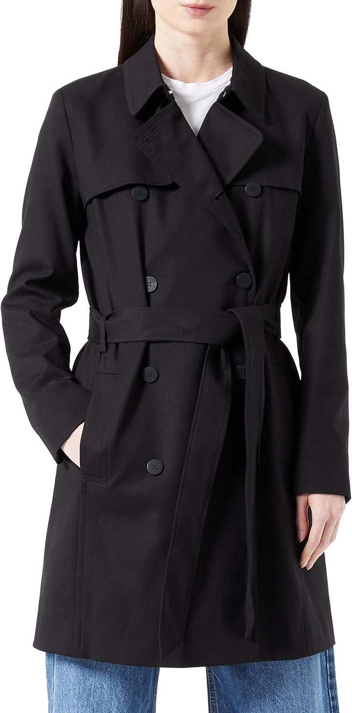 HUGO Damen Trenchcoat 38 Black1, 38 Black1