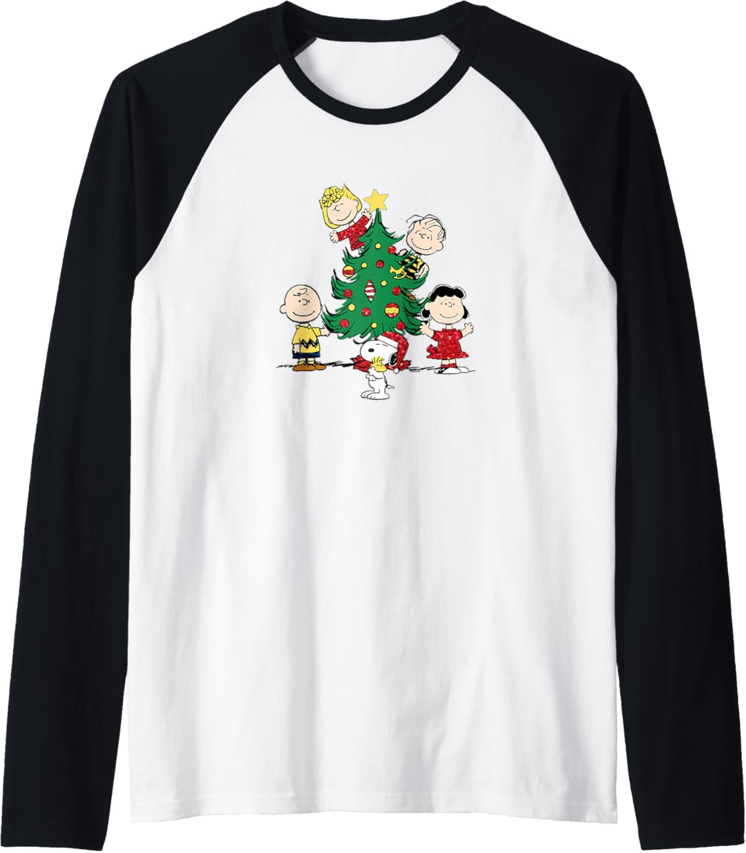 Peanuts Feiertags-Baum Raglan