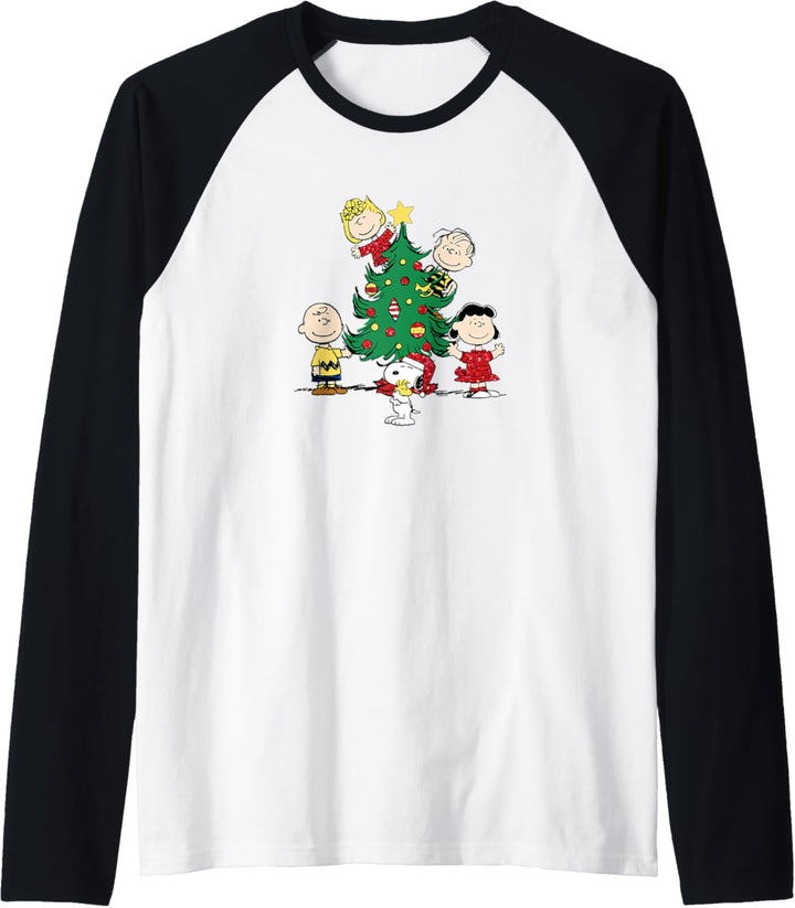 Peanuts Feiertags-Baum Raglan