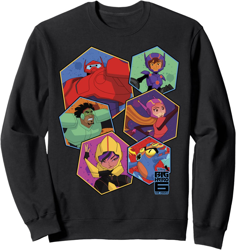 Disney Big Hero 6 TV Series Hexagon Portraits Sweatshirt