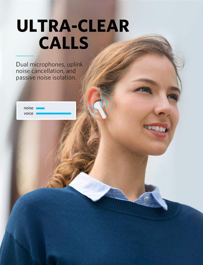 Soundcore Liberty Air Bluetooth Kopfhörer true wireless in Ear kabellos, mit Graphene-verstärktem Kl
