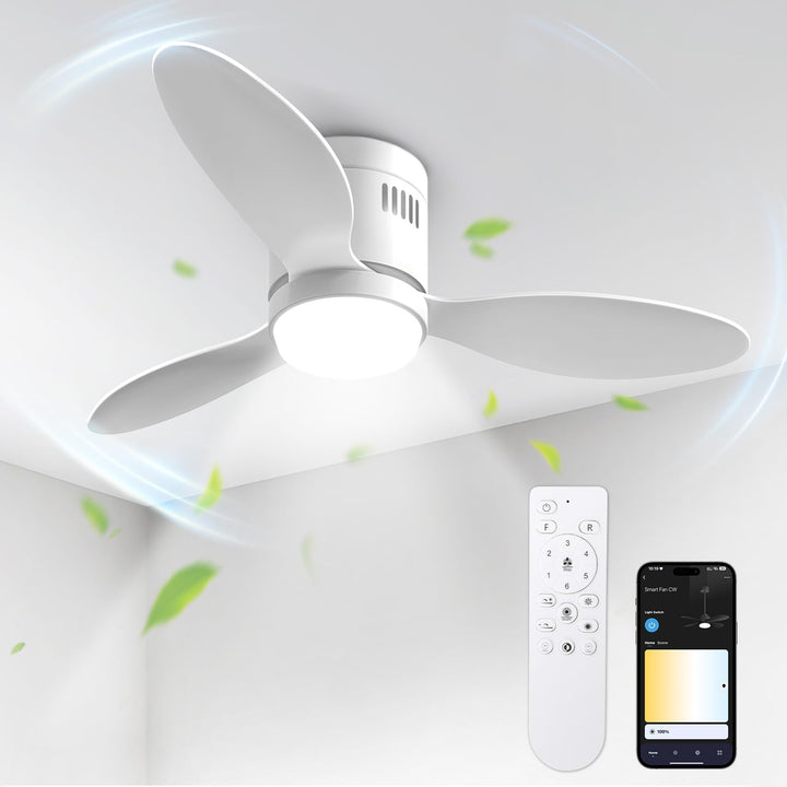 BLITZWILL Deckenventilator mit Beleuchtung, Ø106cm App Steuerung & Fernbedienung Deckenventilatoren