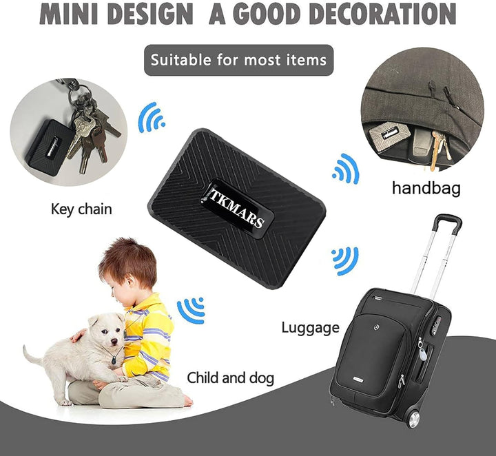 TKMARS 4G Mini GPS Tracker GPS Tracker Ohne ABO mit Kostenloser App, 32 Tage Standby-Zeit, Stark Mag