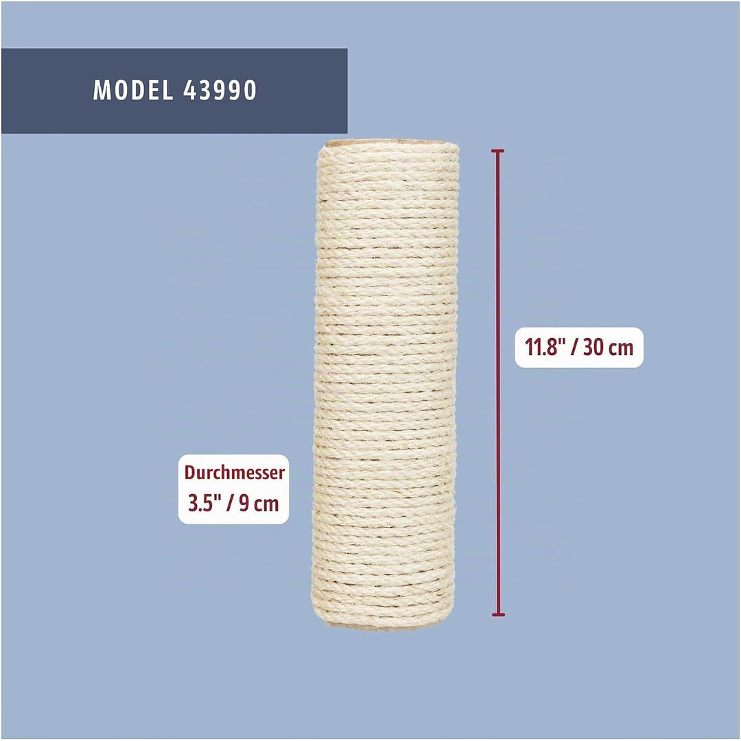 Trixie 43990 Ersatzstamm, Sisal, ø 9 × 30 cm, Natur (Packung mit 3) 9 × 30 cm (Packung mit 3), 9 &amp;