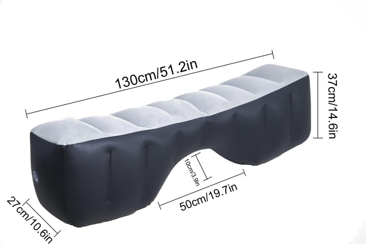 Icelus Auto Matratze Luftmatratze aufblasbar,130 * 27 * 37 cm Rücksitz Lücke Pad Luftbett Kissen, Au