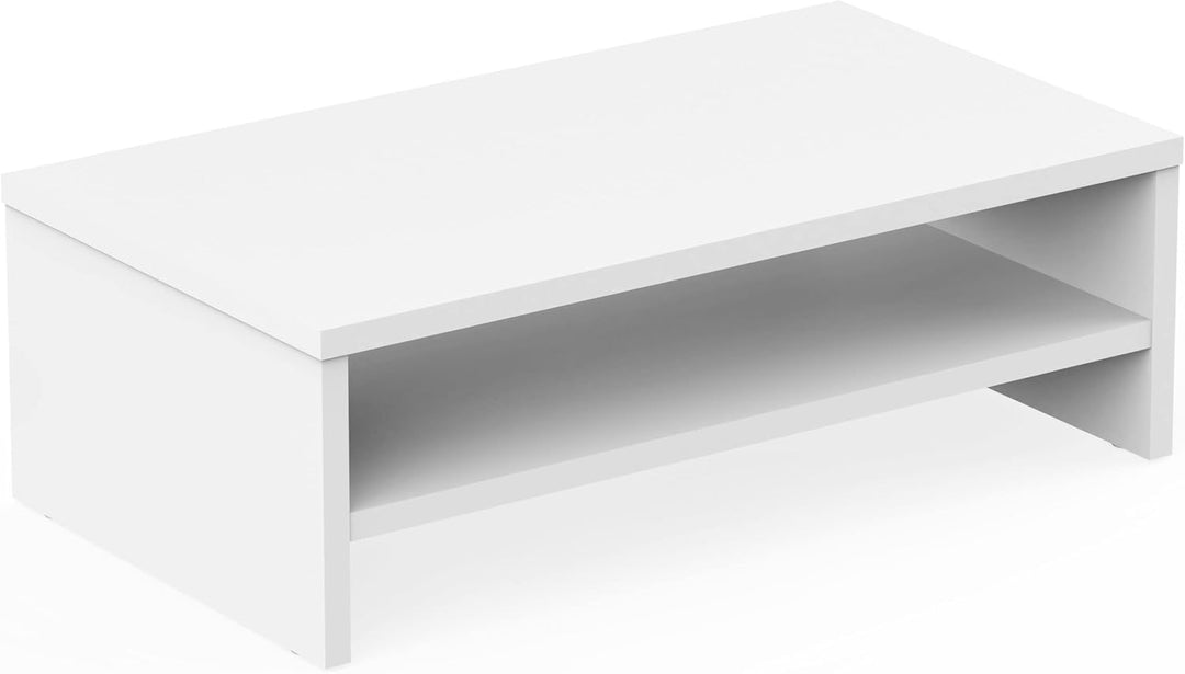 FITUEYES Monitorständer Bildschirmständer aus Holz Ergonomischem Laptop-Druckerständer für Monitor L