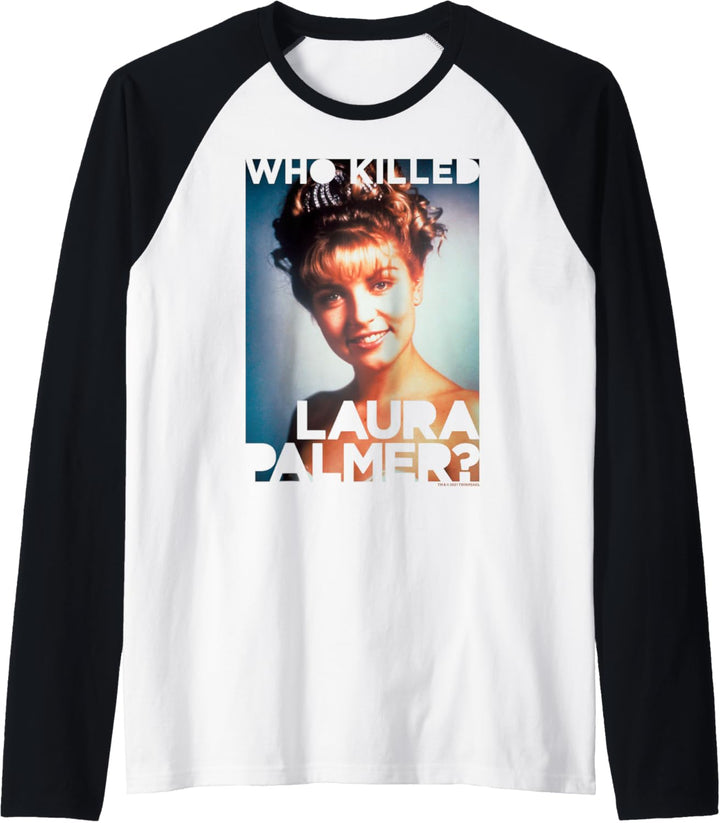 Twin Peaks Laura Palmer Portraittext Raglan