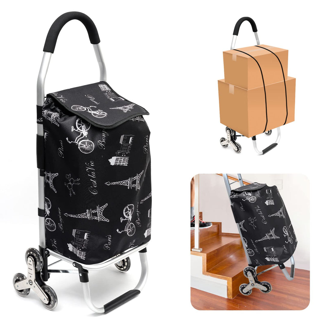 Einkaufswagen mit stabilem Aluminiumrahmen und Abnehmbarer wasserdichter Segeltuchtasche - Der ideal