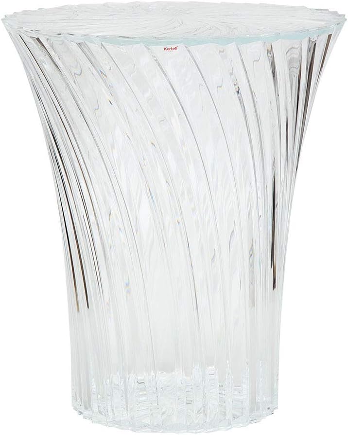 Kartell Sparkle, Bambus, crystal, 38 x 44 x 38 cm Sgabello Cristallo, Sgabello Cristallo