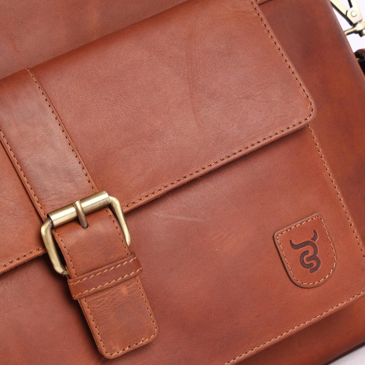Damen Laptop Tasche Echtes Leder CB-LAP-1008 Brown, Brown