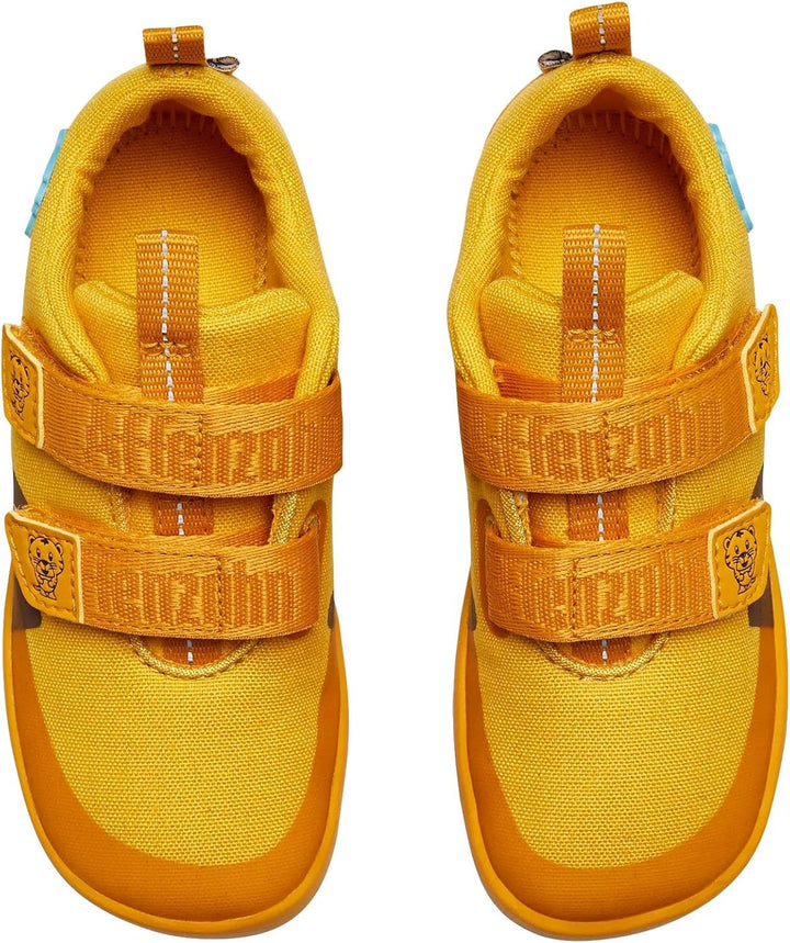 Affenzahn Barfussschuh Baumwolle Lucky Klettverschluss Vegan rutschfest Flexibel Reflektierend für