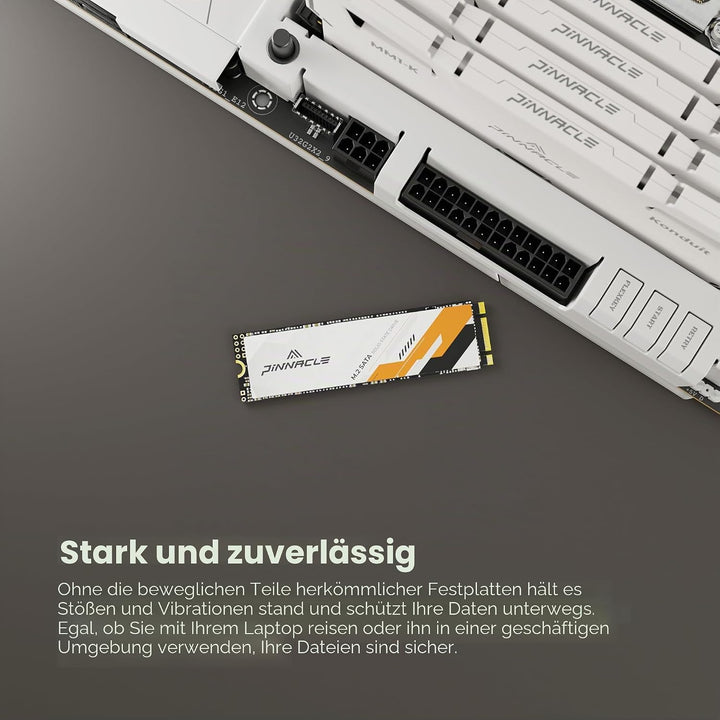 Timetec 512 GB SSD 3D NAND QLC SATA III 6 Gb/s M.2 2280 NGFF Lesegeschwindigkeit bis zu 520 MB/s SLC